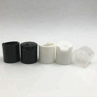 สีดำและสีขาวไม่รั่วไหล 20/410 ฝาด้านบนของแผ่นดิสก์สำหรับขวดแชมพู