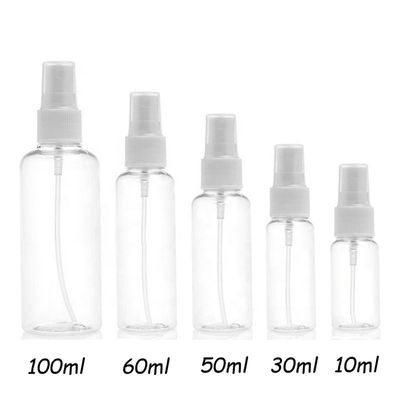 ขวดสเปรย์ปั๊มพลาสติกสีที่กำหนดเอง 10ml 30ml 50ml 60ml 100ml