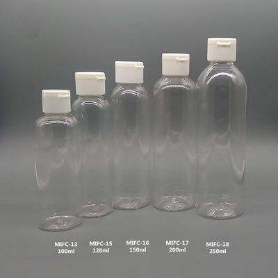 ขวดพลาสติกพลิกด้านบน 30ml 60ml 100ml ขวดพลาสติก PET สำหรับผลิตภัณฑ์ดูแลผิว
